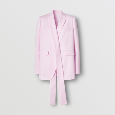 pale pink fitted jacket