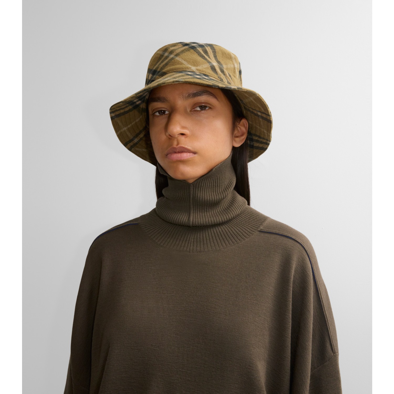 Check Cotton Bucket Hat