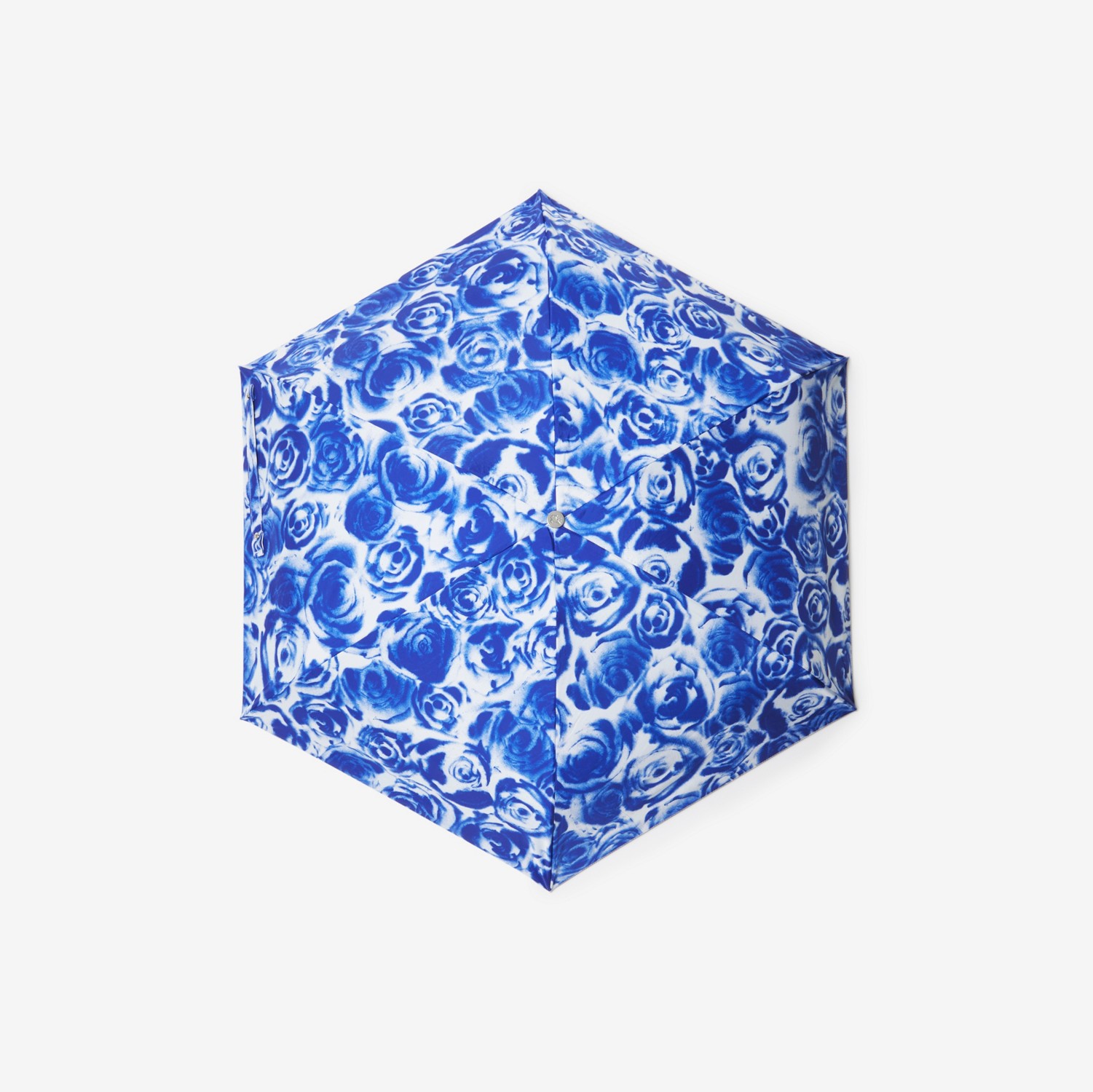 Rose Print Folding Umbrella in Salt | Burberry® Official