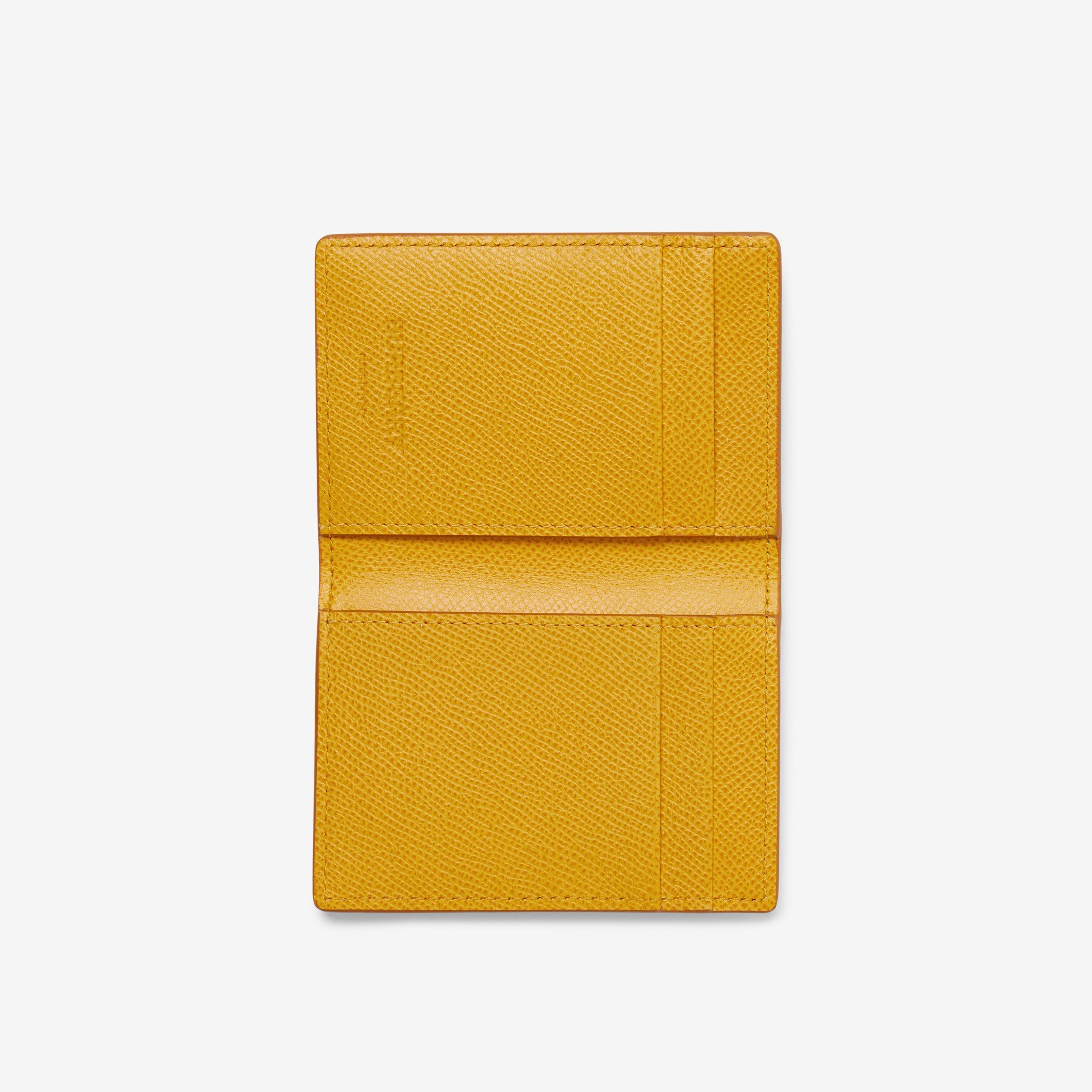 Grainy Leather TB Folding Card Case in Marigold - Men | Burberry® Official - 4