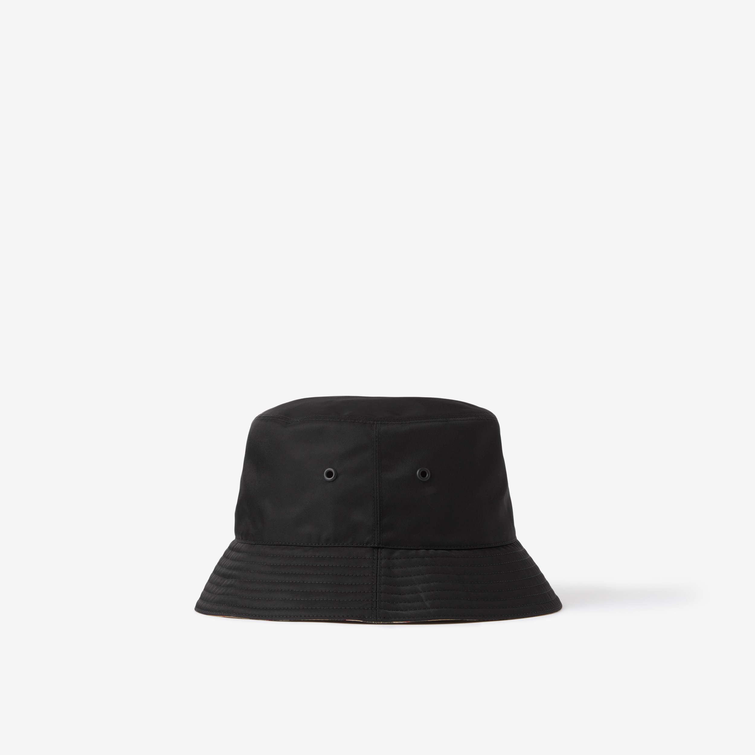 Nylon Reversible Bucket Hat in Black/archive Beige | Burberry