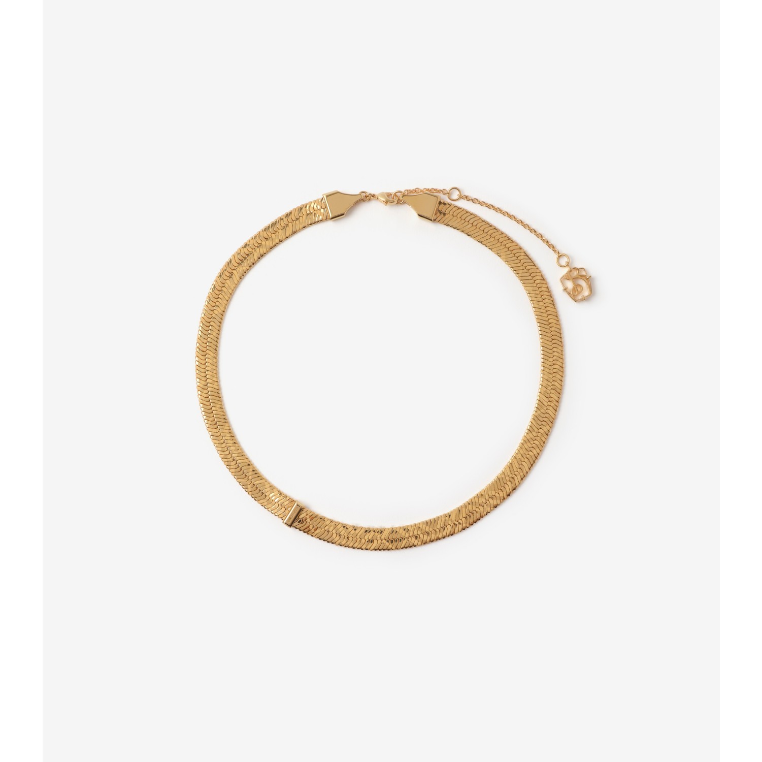 Engraved Check Necklace