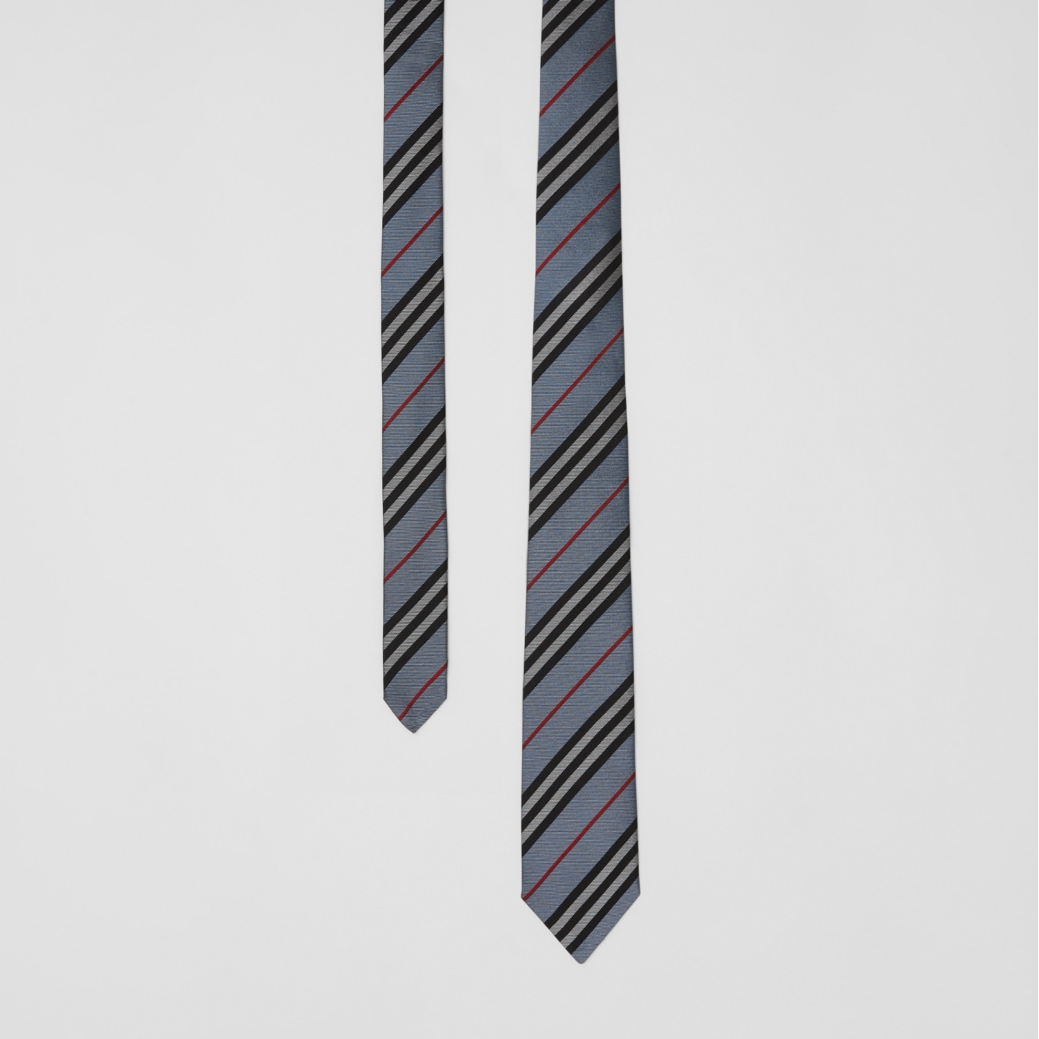 Classic Cut Icon Stripe Silk Tie in PALE BLUE - Men | Burberry® Official