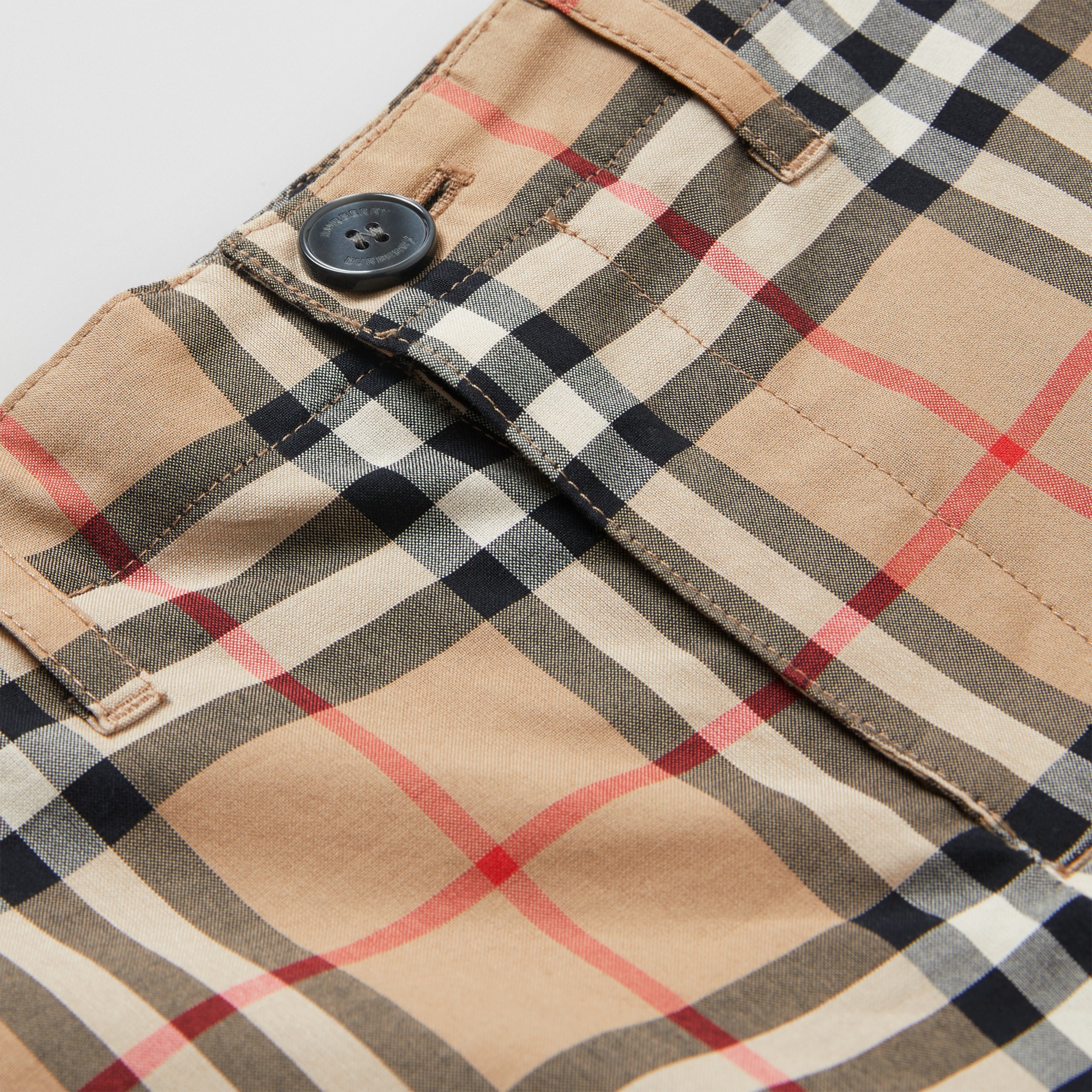 Vintage Check Cotton Tailored Shorts in Archive Beige | Burberry United ...