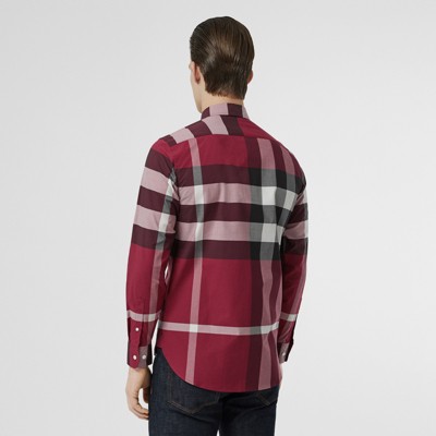 pink burberry shirt mens