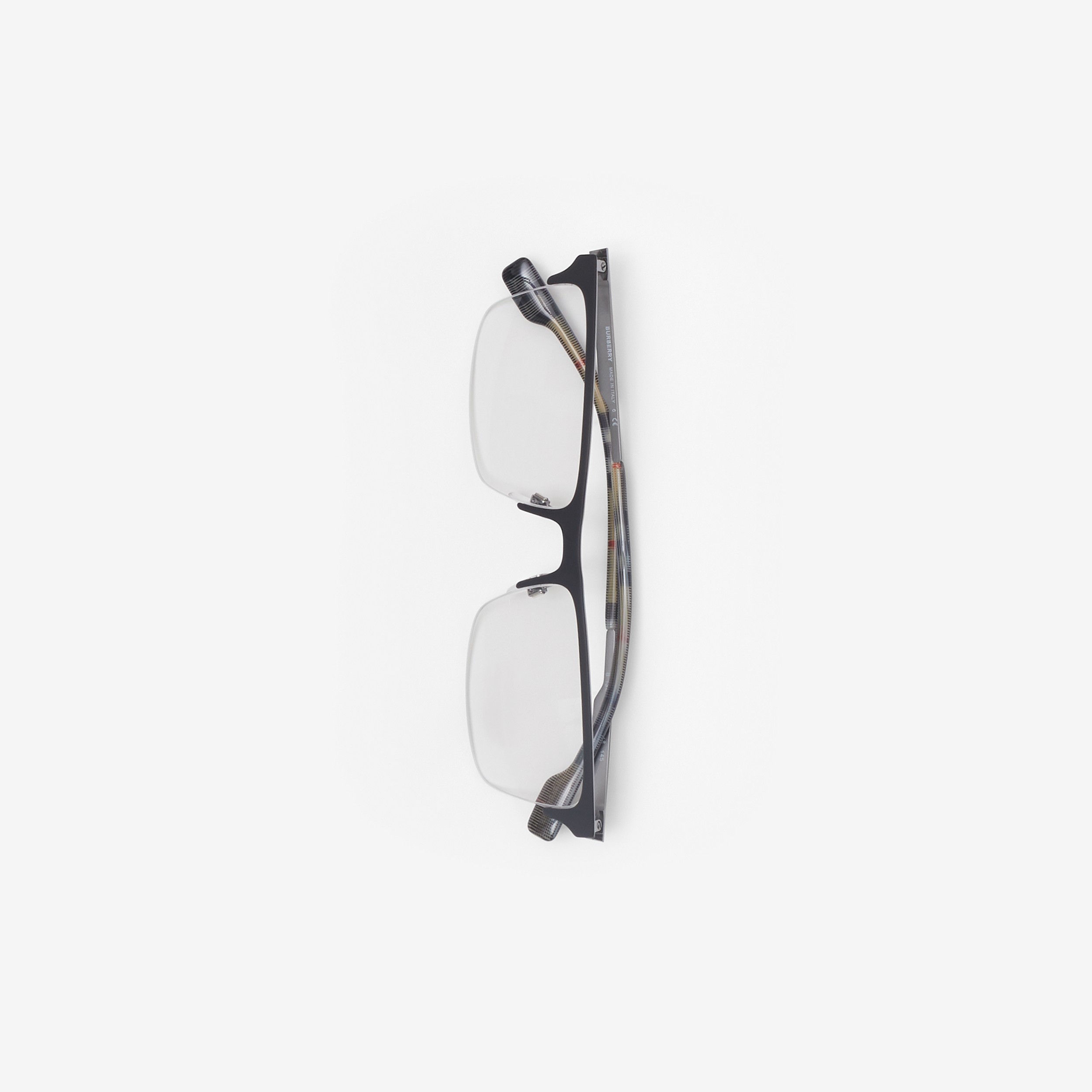 Korrekturbrille mit rechteckigem Gestell (Mattschwarz) - Herren | Burberry® - 2