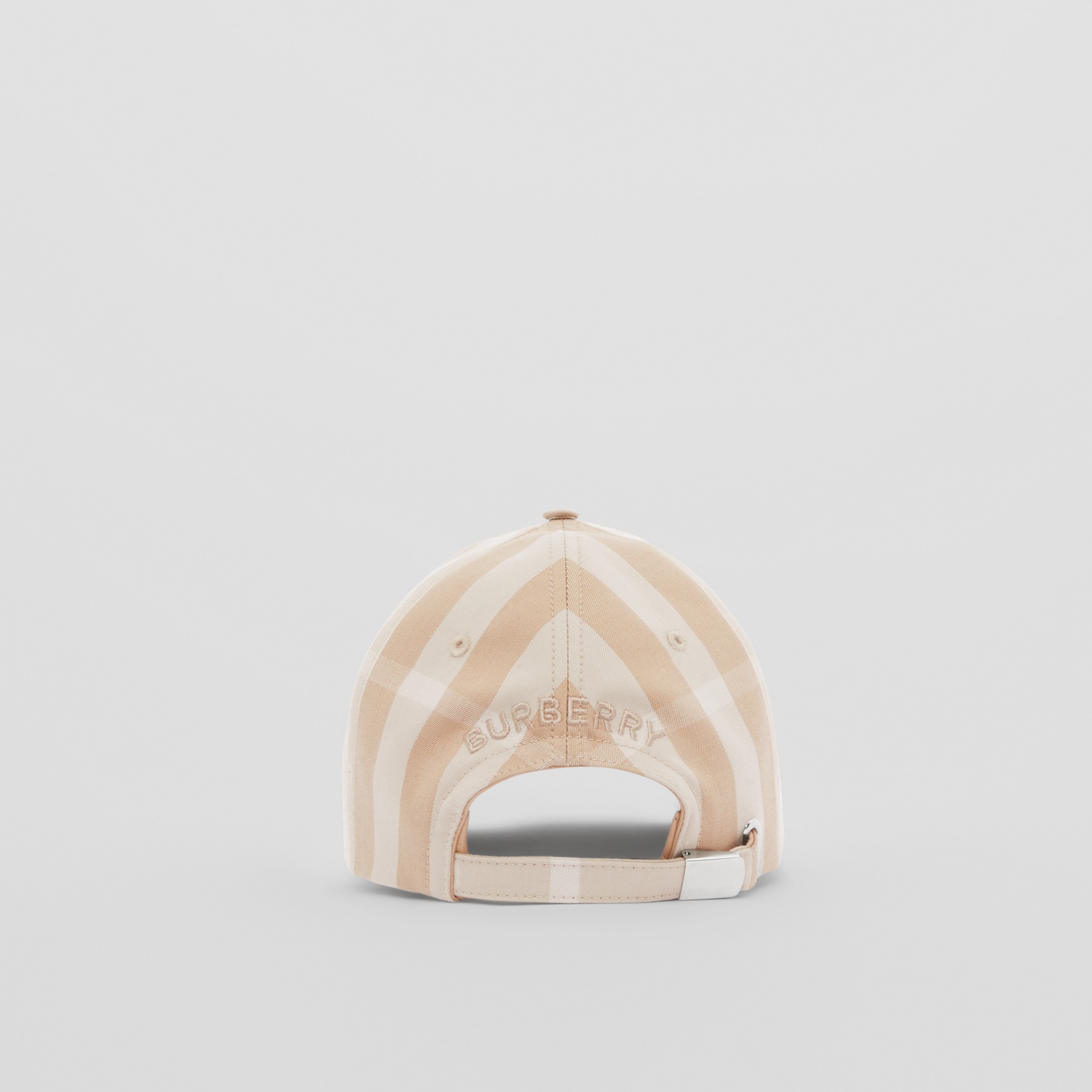 Casquette de baseball en coton check avec logo (Fauve Doux) | Site officiel Burberry® - 4