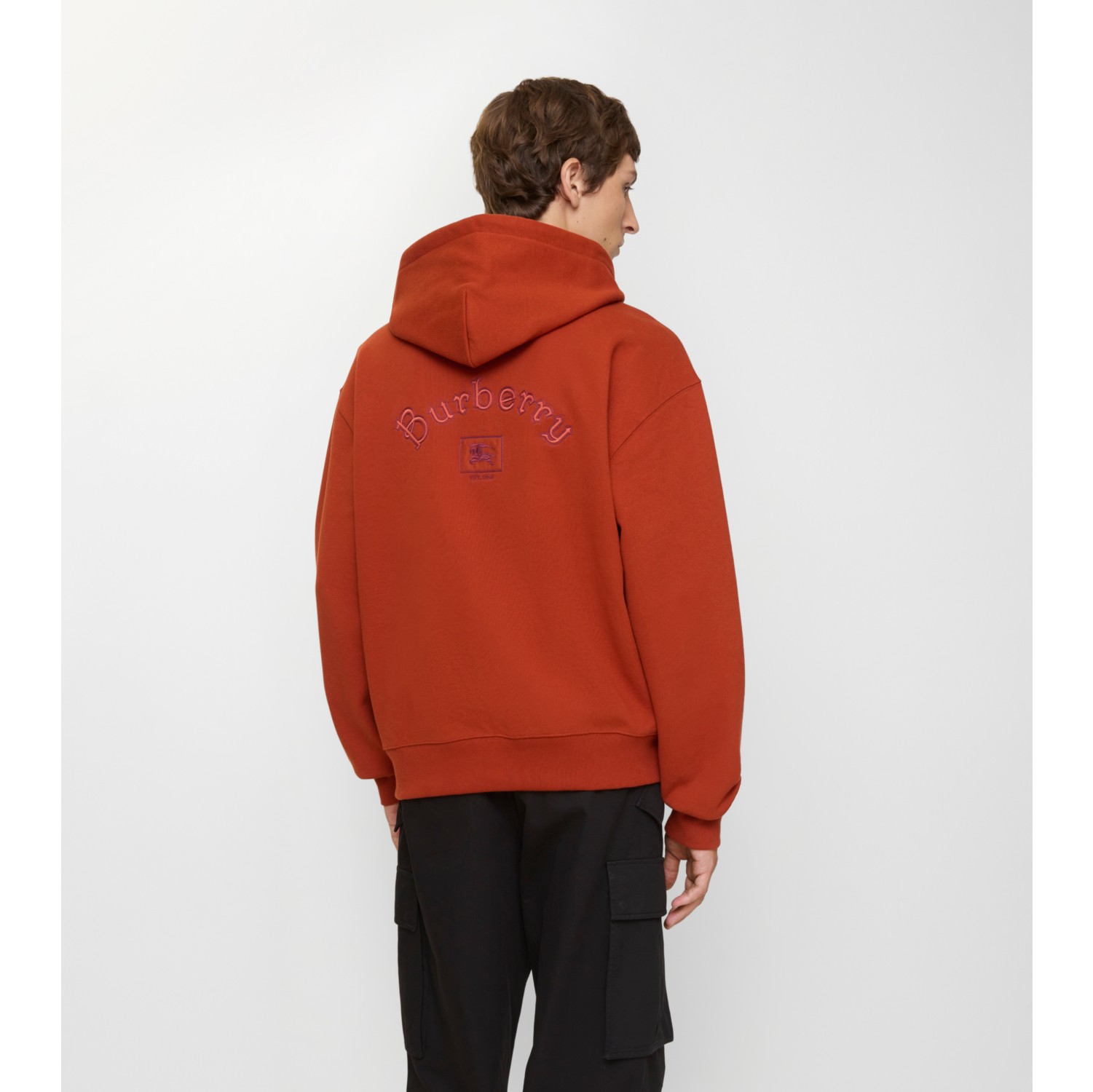 Gothic Logo Cotton Zip Hoodie