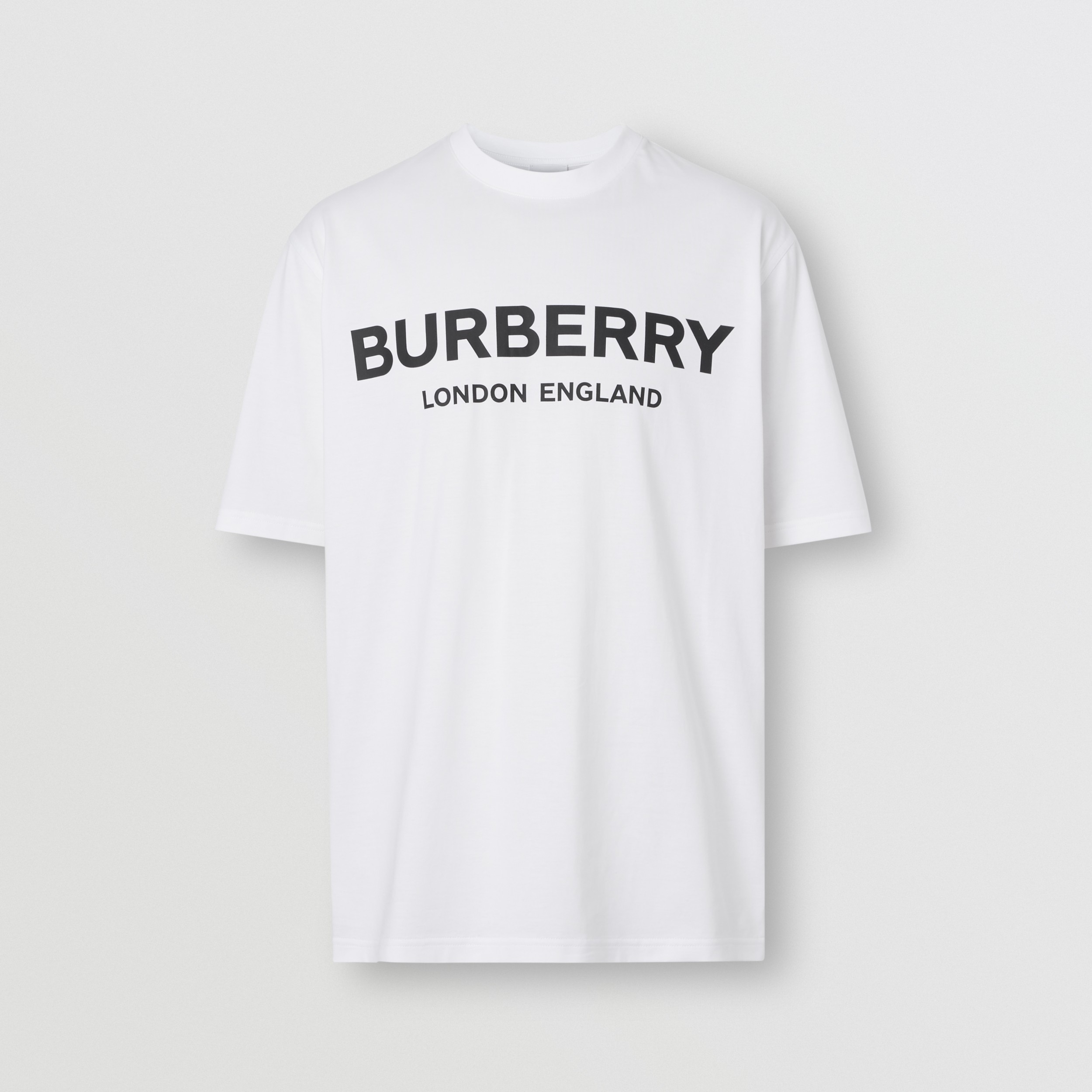 Logo Print T-shirt in White Men | Burberry® Official