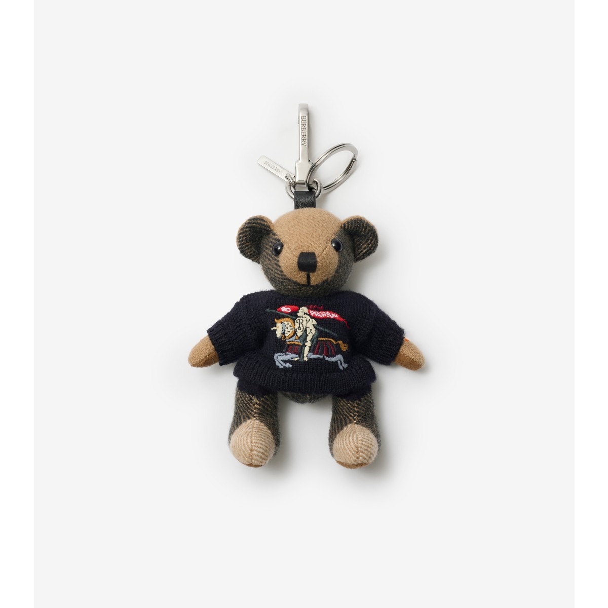 Burberry Thomas Teddy Bear Keyring Charm In Multi