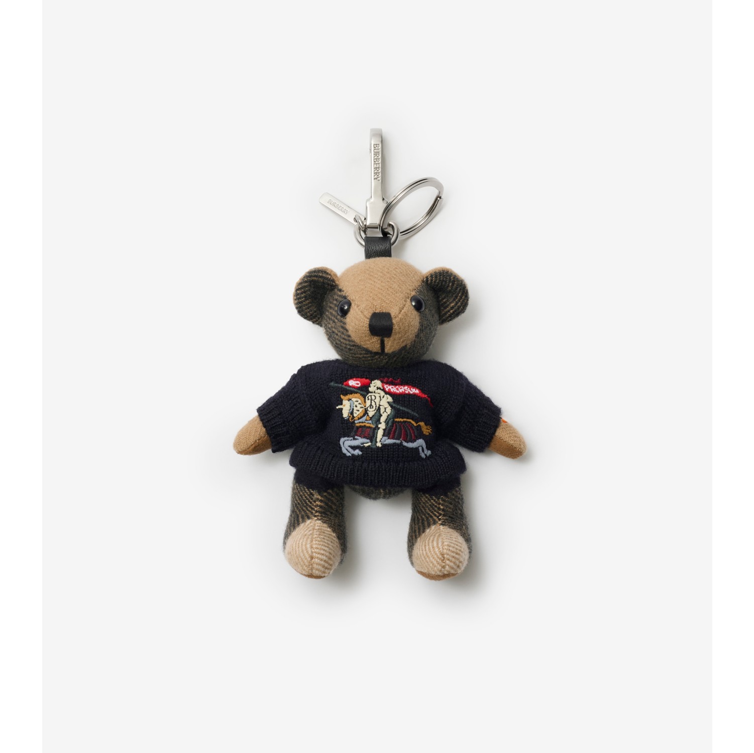 Thomas Bear Charm in British blue - Men | Burberry® Official