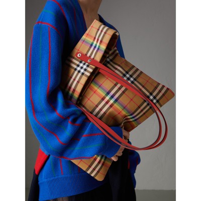 burberry rainbow tote