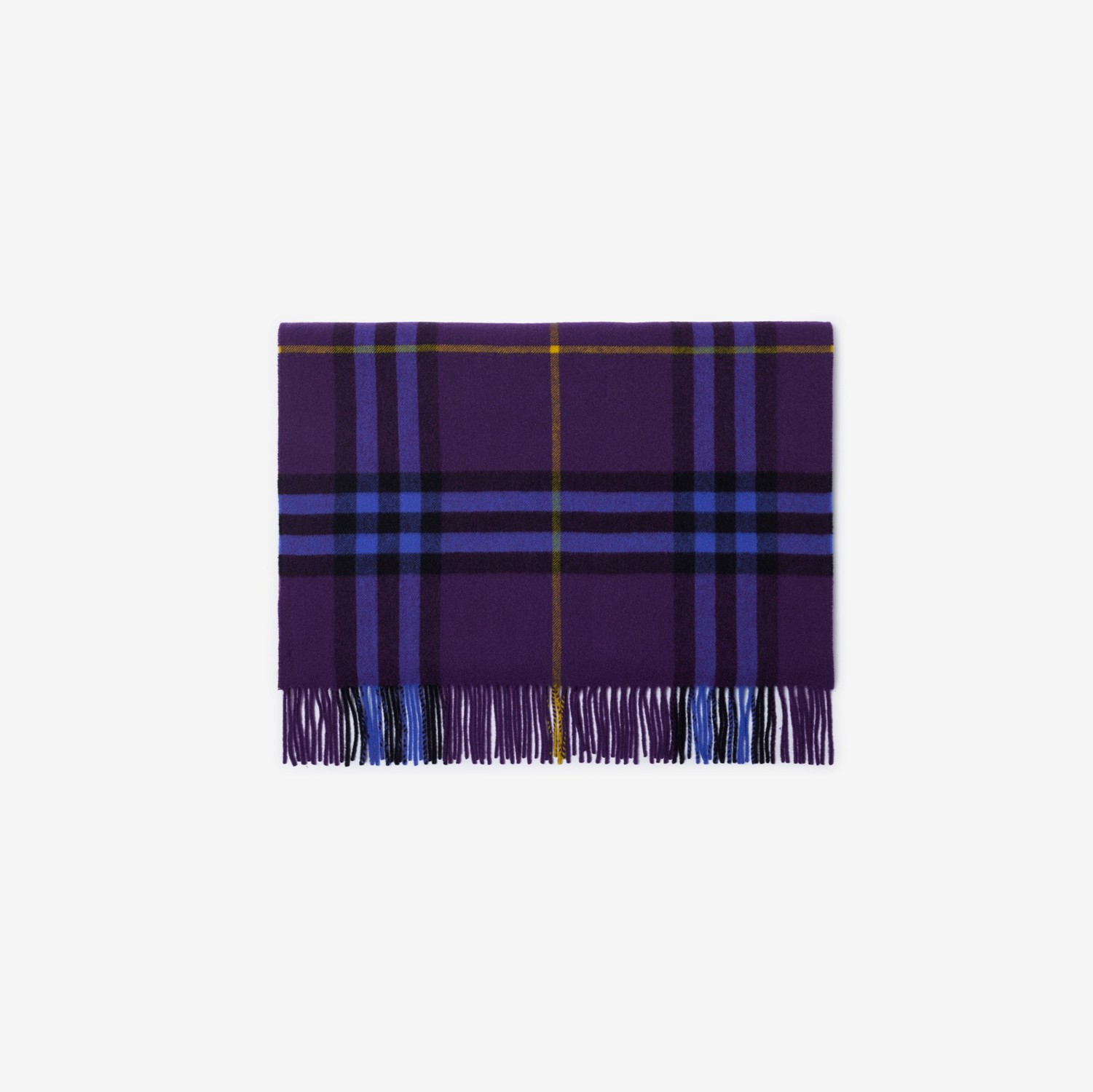 Check Cashmere Scarf in Ribbon | Burberry® Official