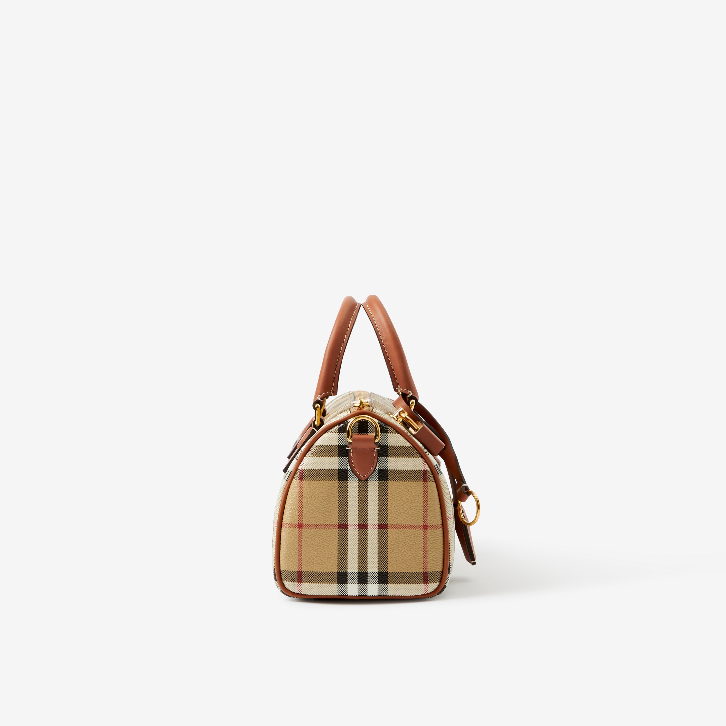 Check Mini Bowling Bag in Archive Beige/briar Brown - Women | Burberry® Official - 2