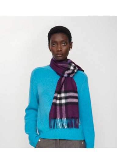 Check Cashmere Scarf