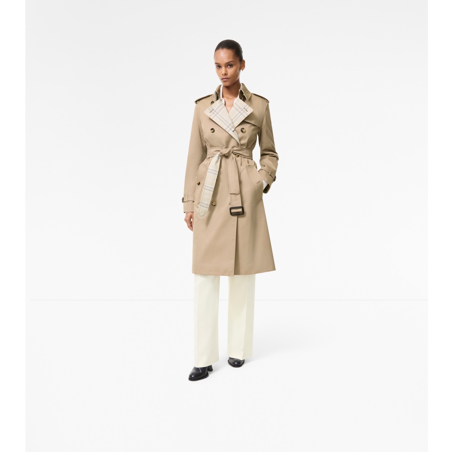 Long Gabardine Lakefield Trench Coat