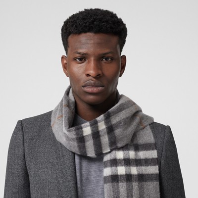 the classic check cashmere scarf burberry