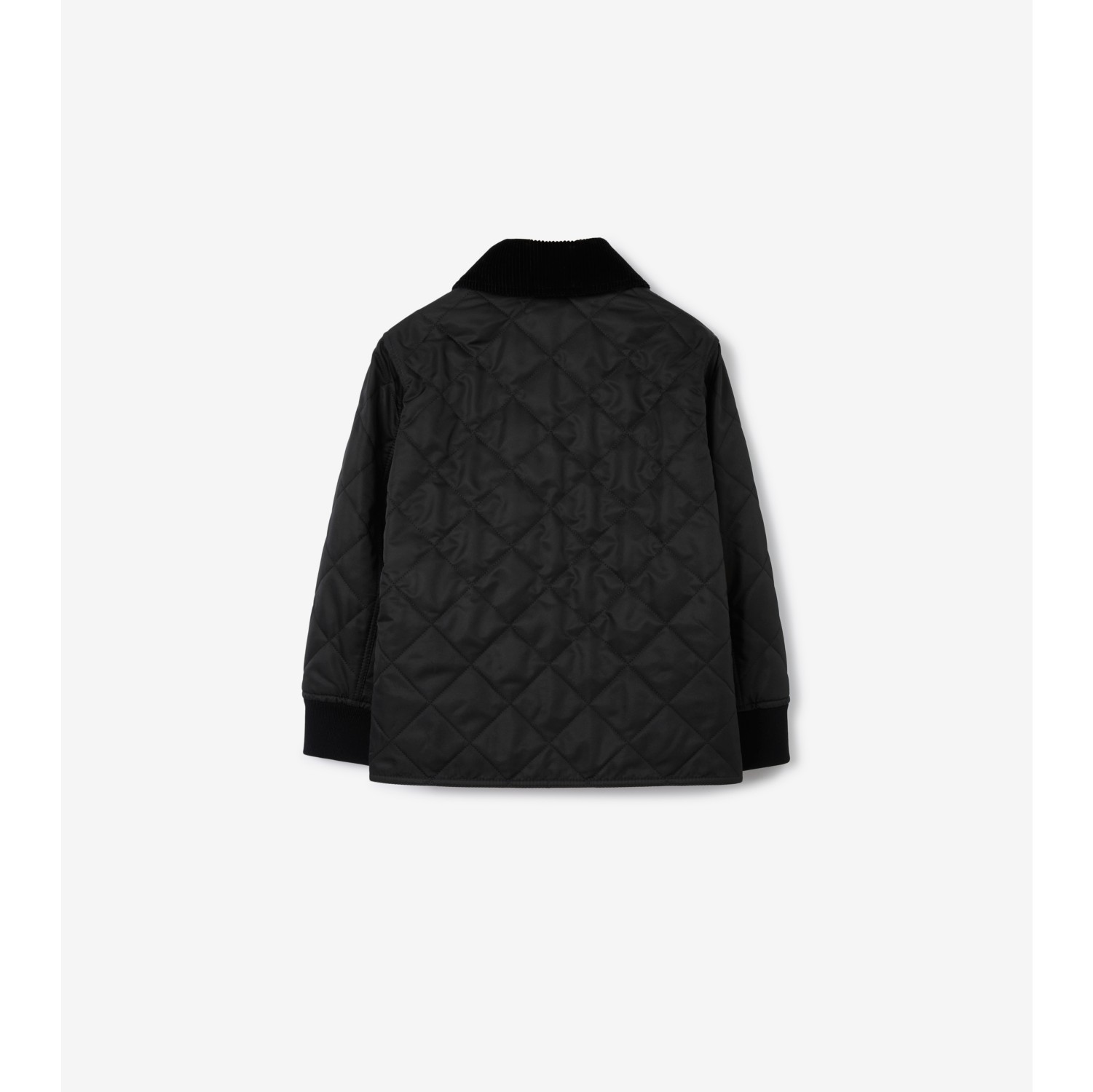 Burberry black quilted jacket sale best sale