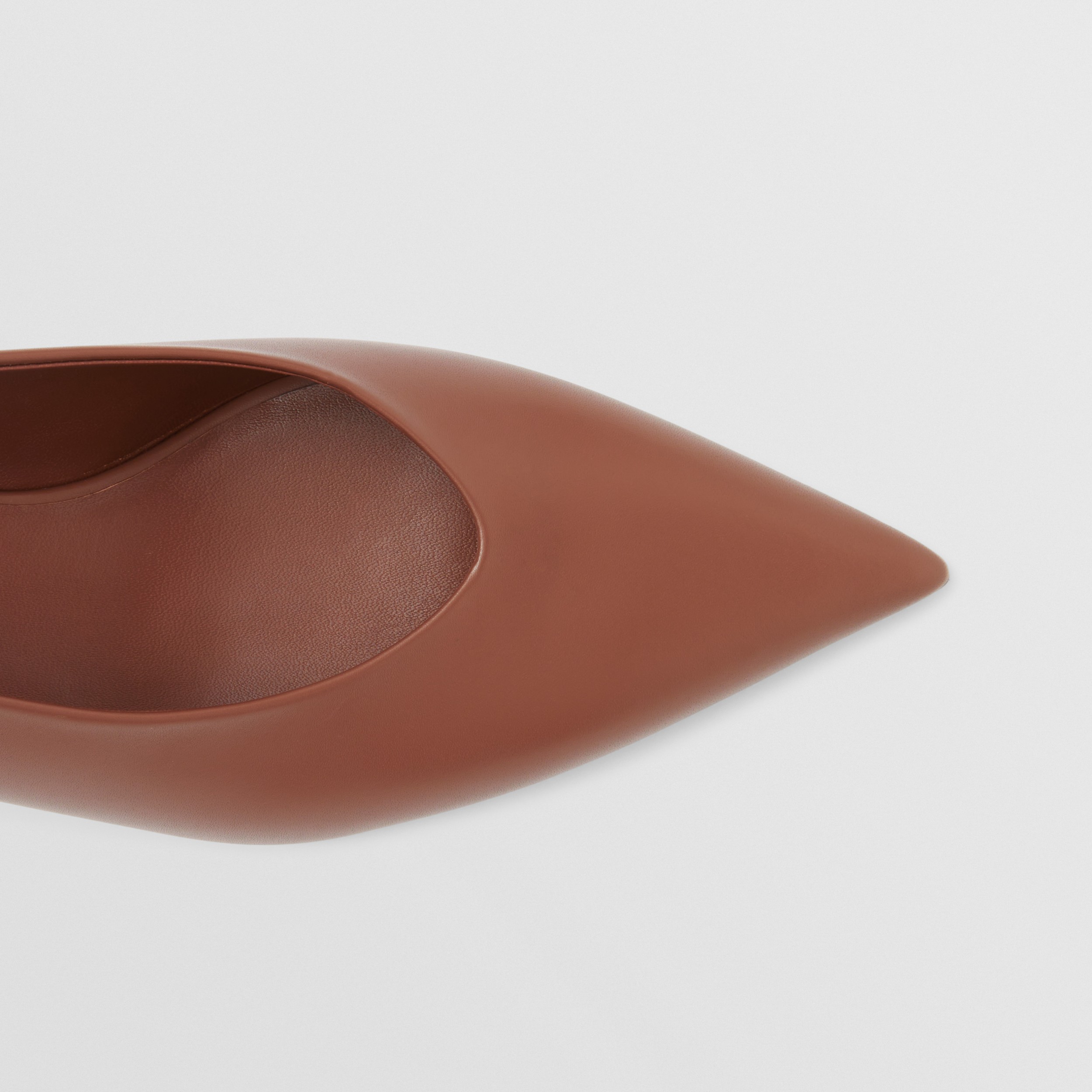 Leather Slingback Pumps in Tan Women Burberry® Official