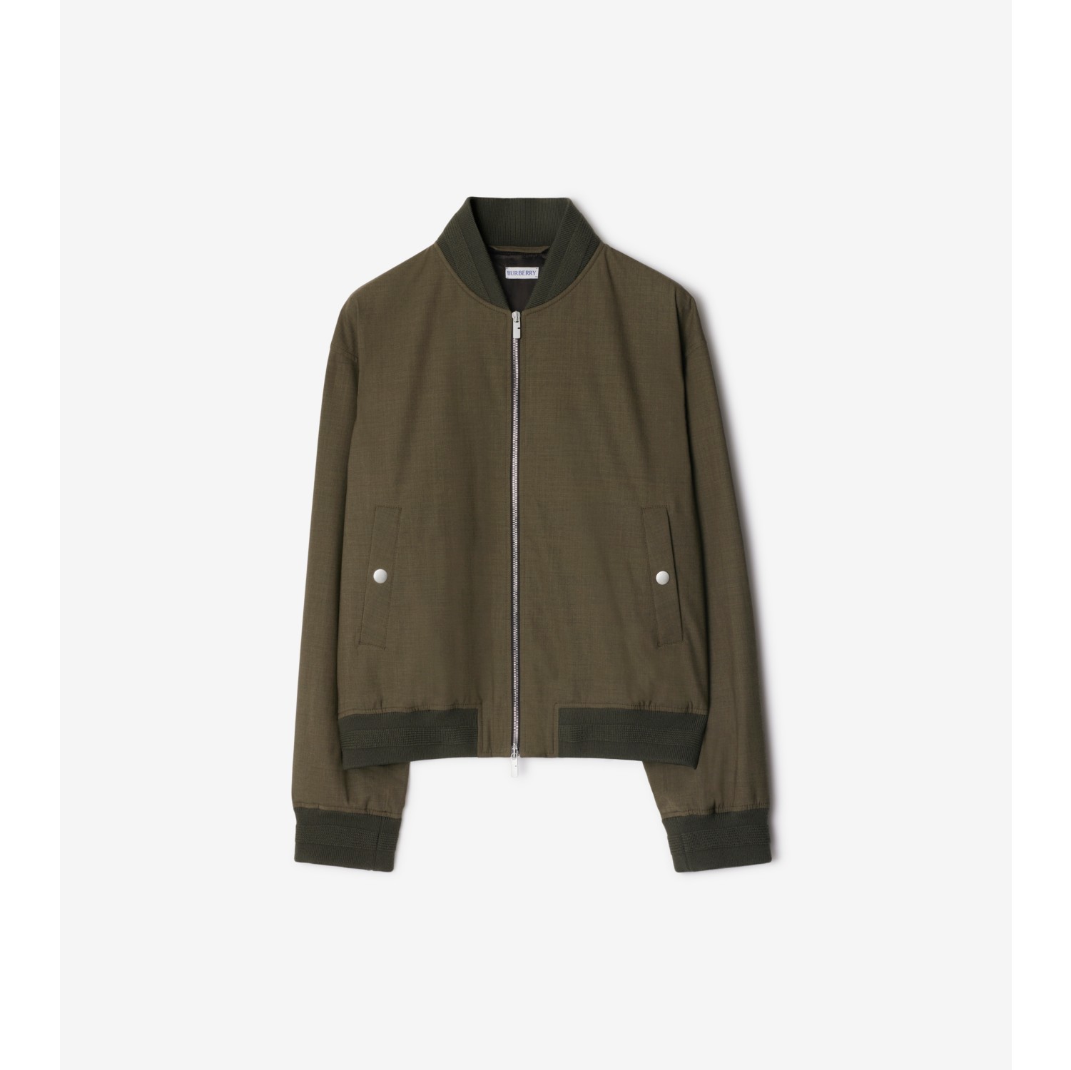 Stretch Wool Harrington Jacket