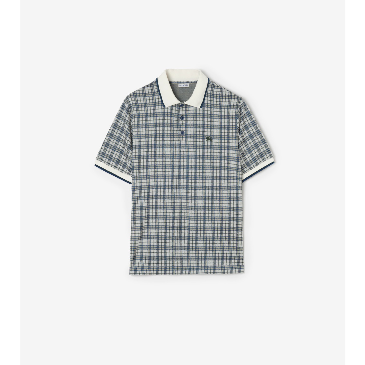 Polo in misto cotone Check