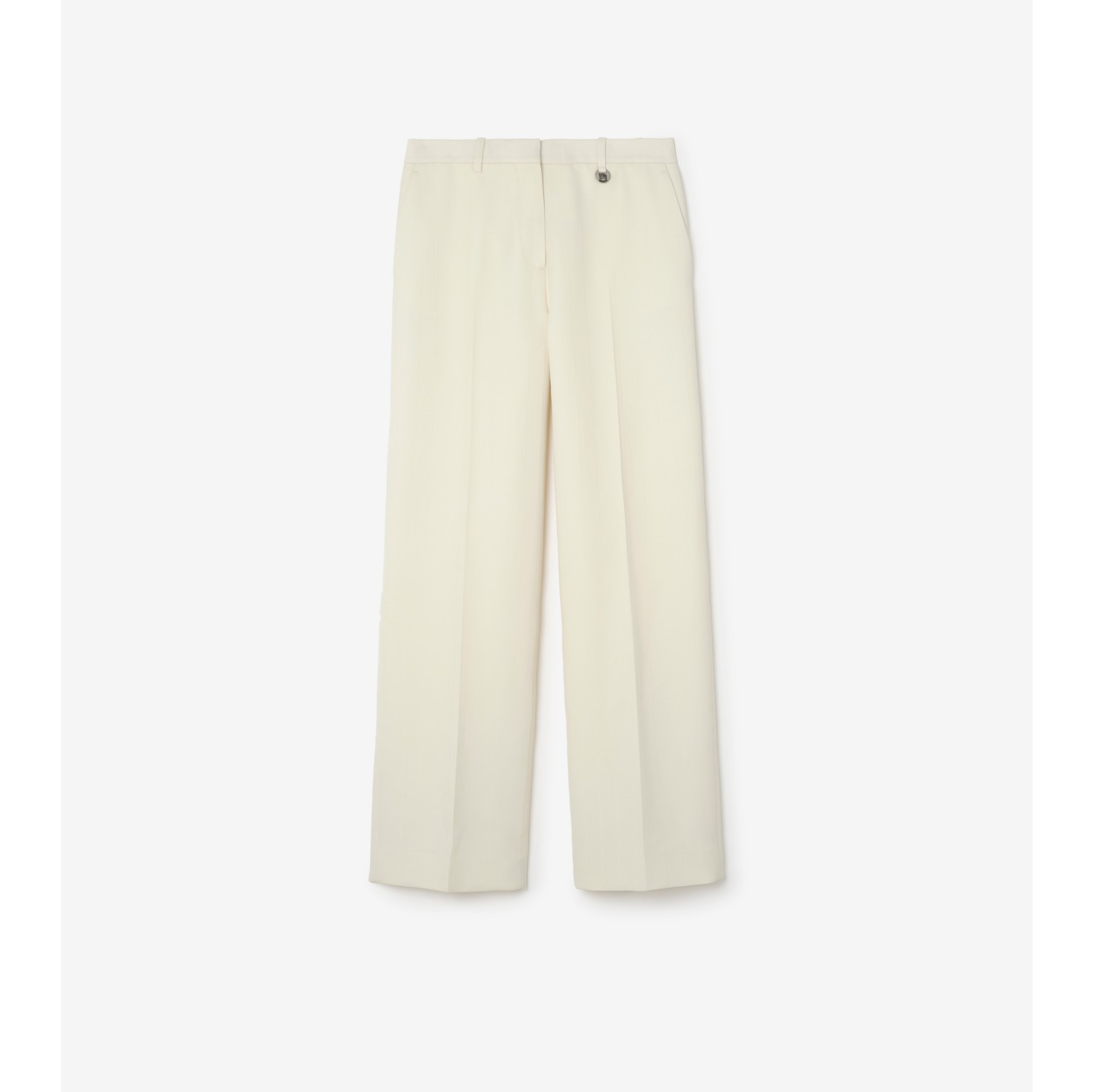 Pantaloni sartoriali in lana gessata