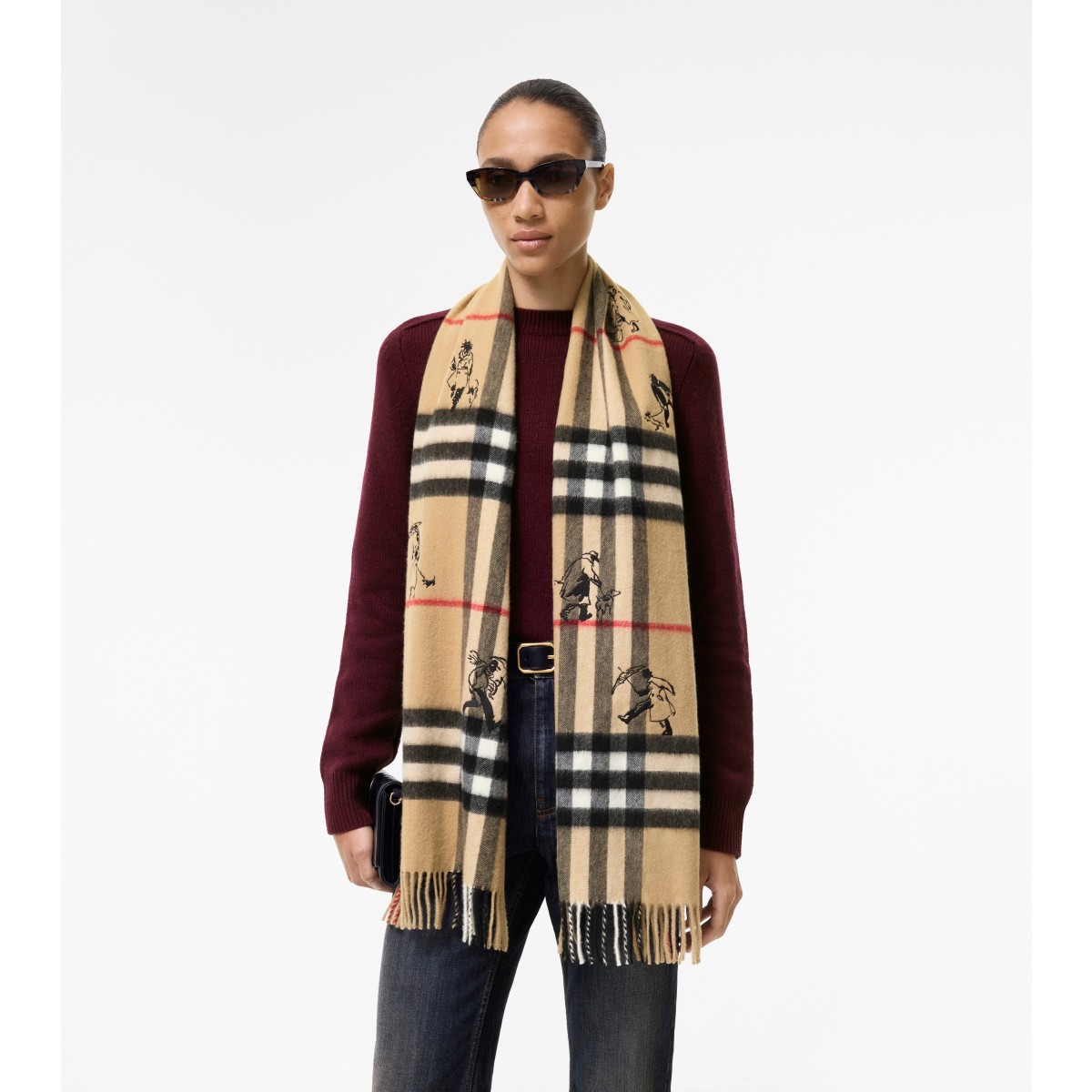  Check Mates Cashmere Scarf