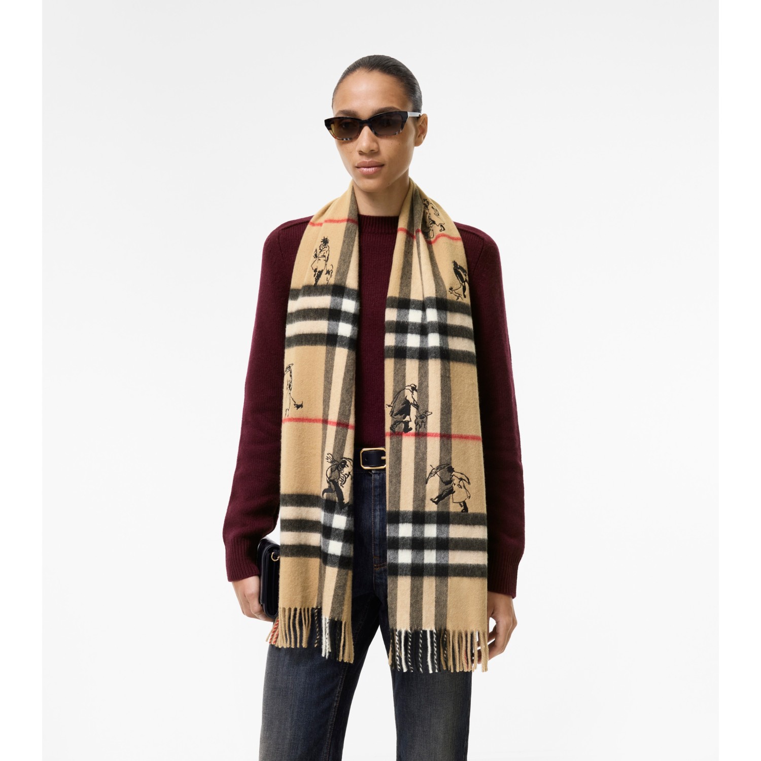 Check Mates Cashmere Scarf - thumbnail 2