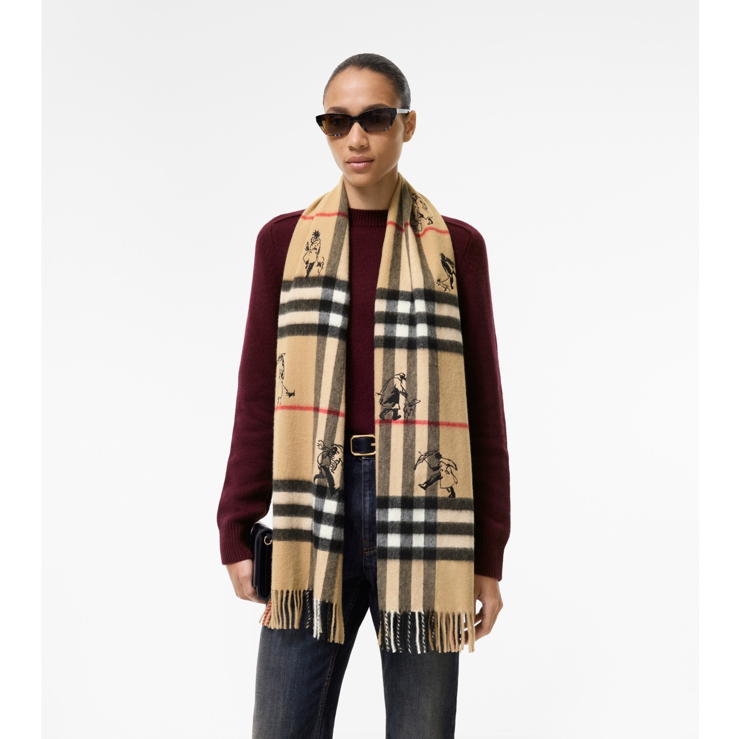 Check Mates Cashmere Scarf