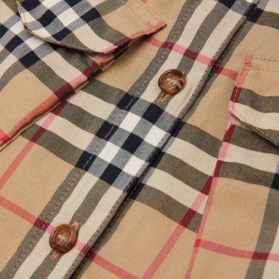 burberry vintage check shirt dress