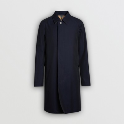 The Camden Car Coat in Blue Carbon 