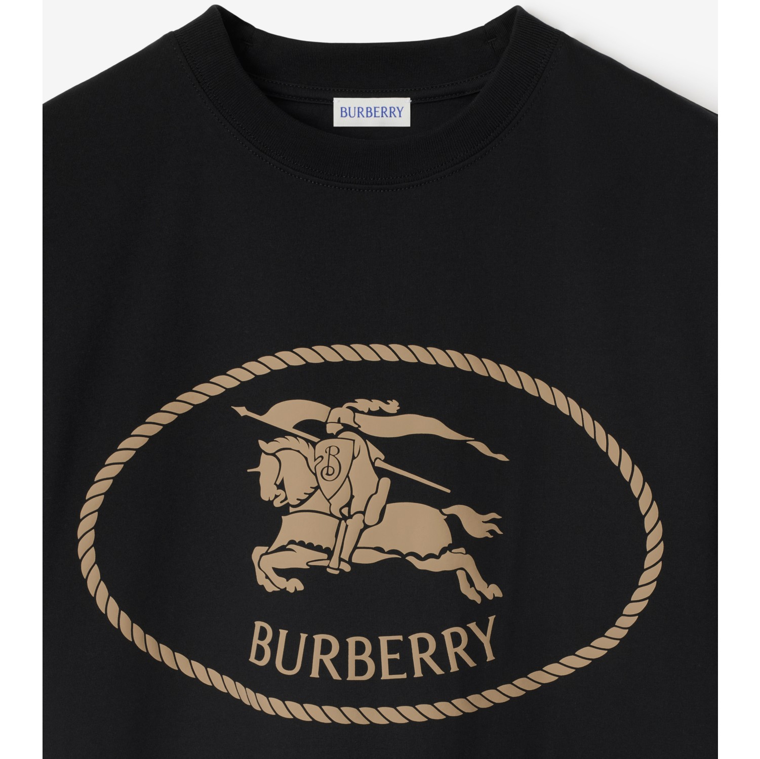 Knight Stamp Cotton T-shirt