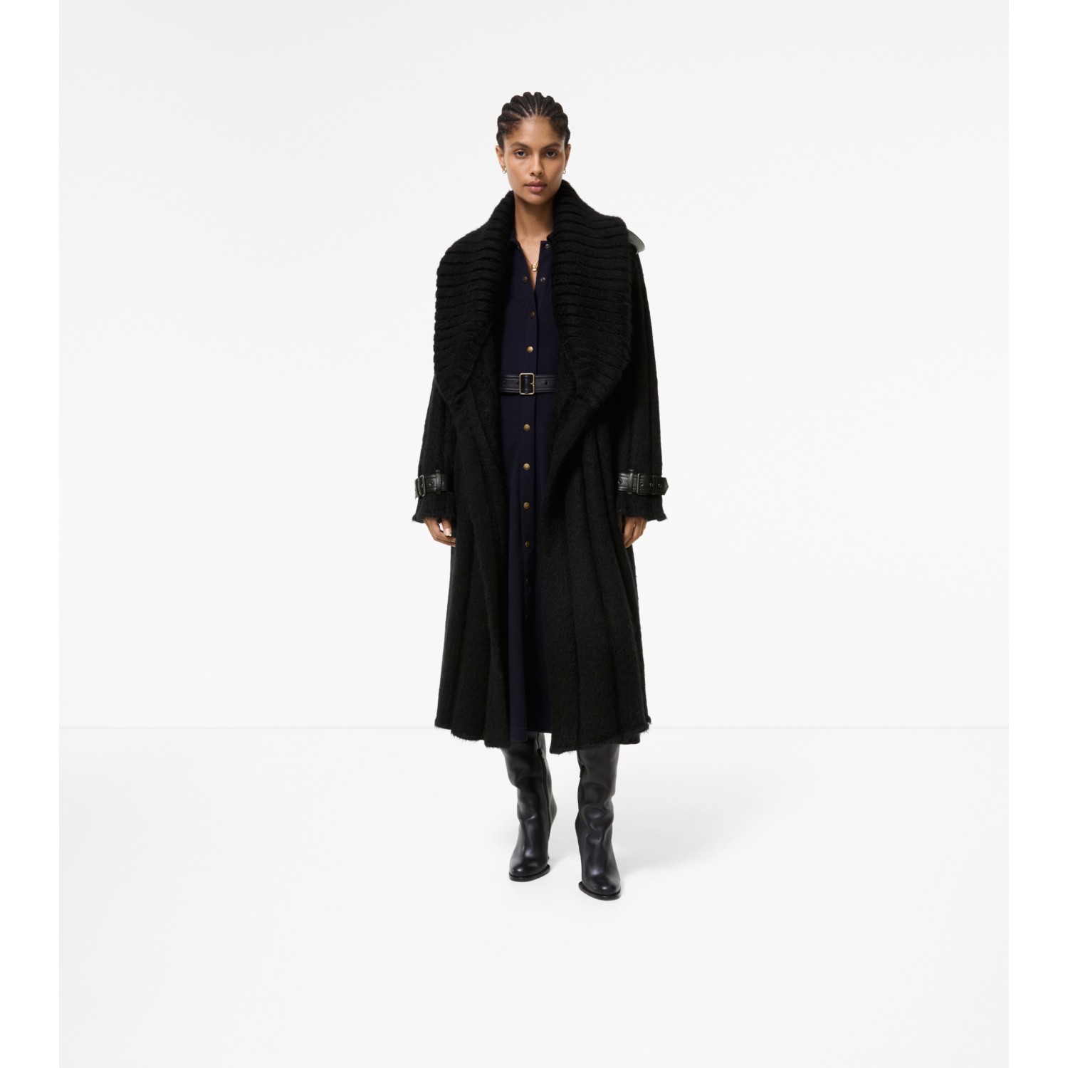 Wool Mohair Silk Coat - thumbnail 4