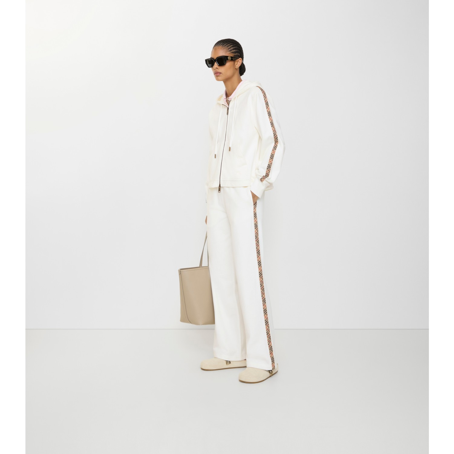 Pantalon de survêtement en coton avec Check