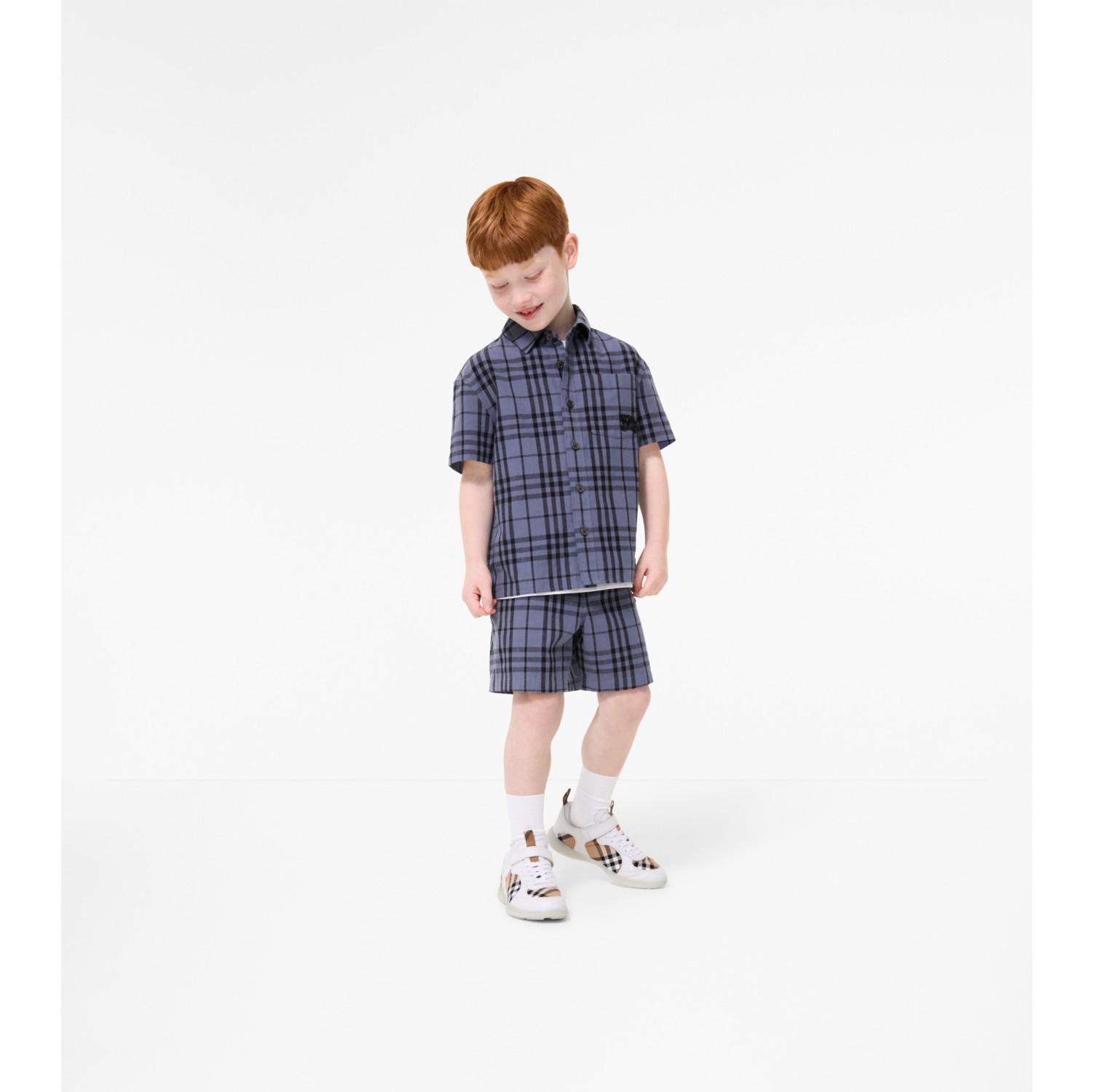 Check Cotton Chambray Shirt