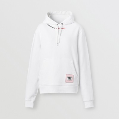 burberry white hoodie