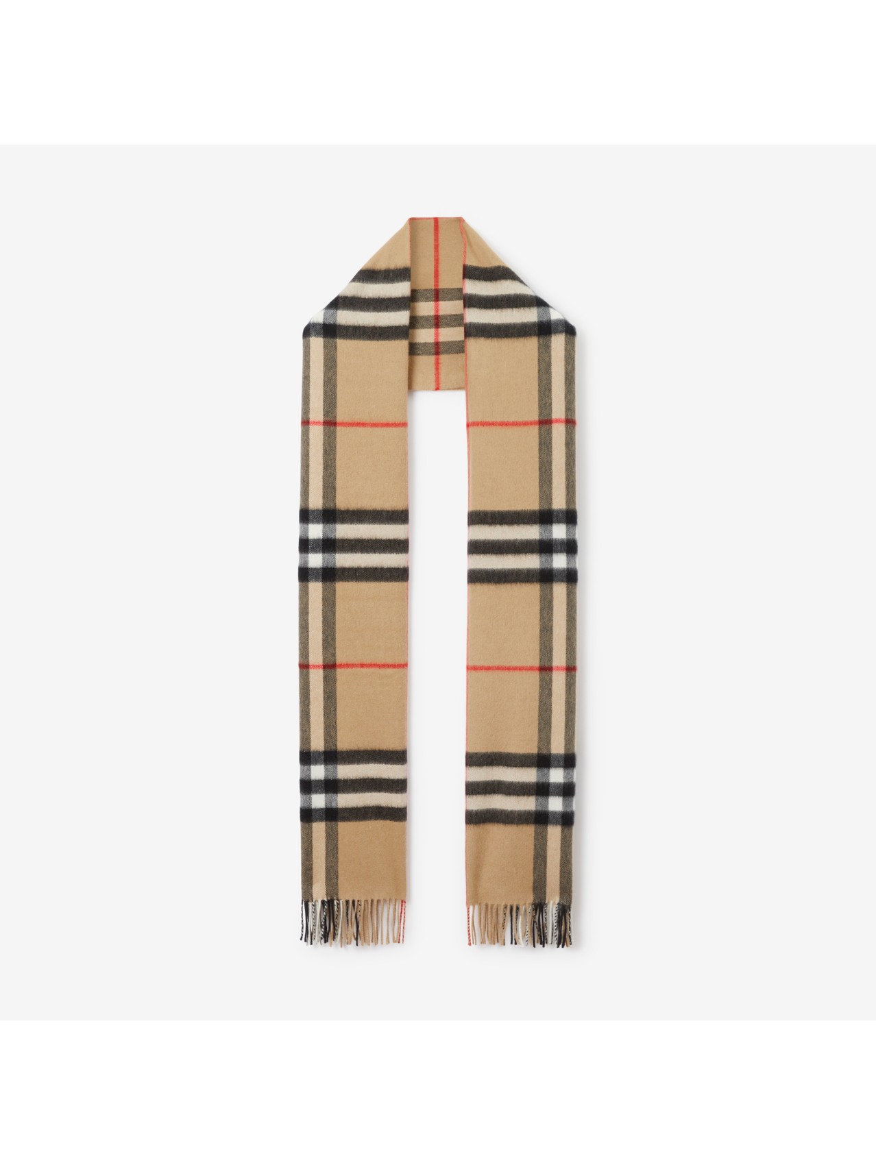 The Burberry Check Cashmere Scarf in Navy | Burberry® Official