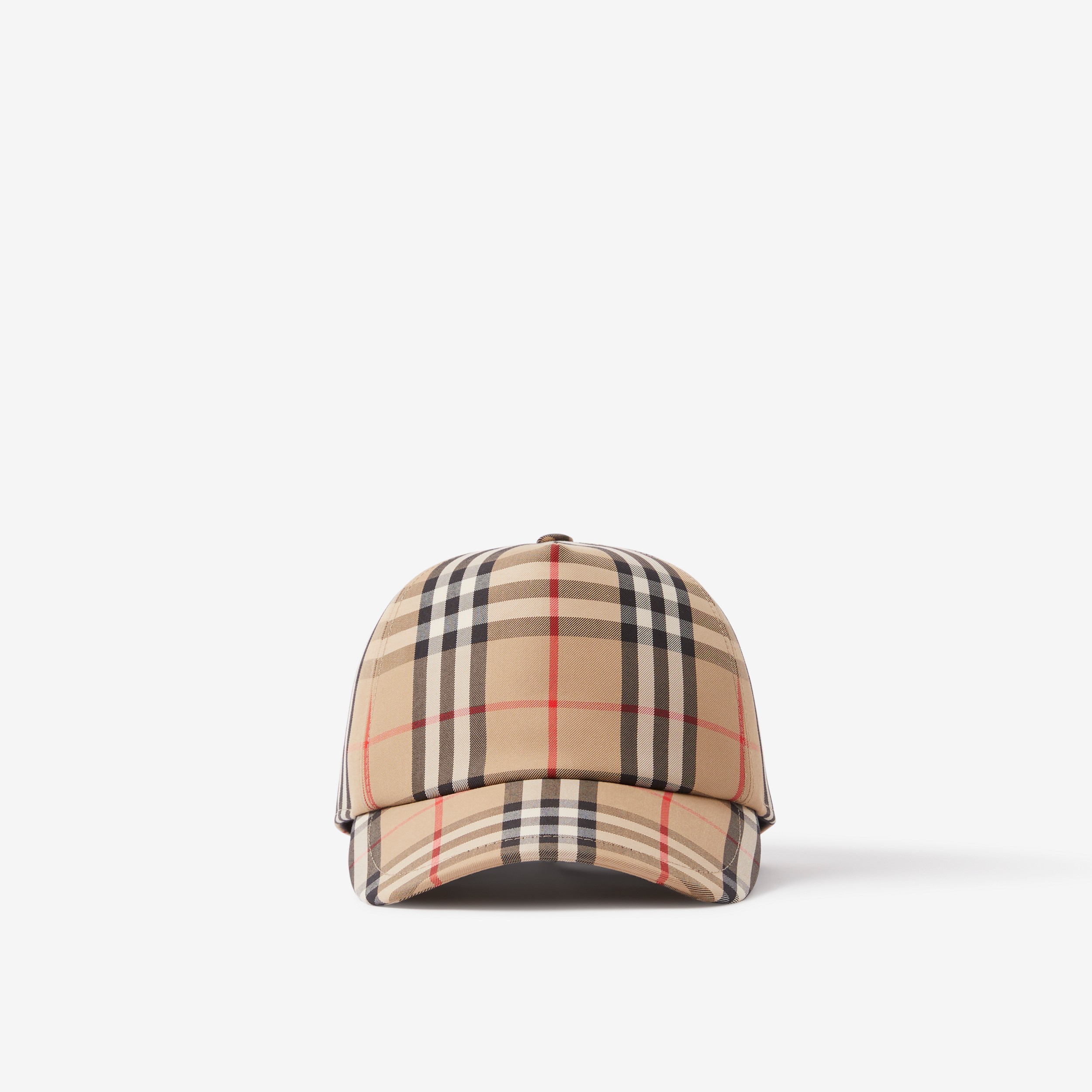 Logo Appliqué Vintage Check Cap in Archive Beige | Burberry® Official - 1