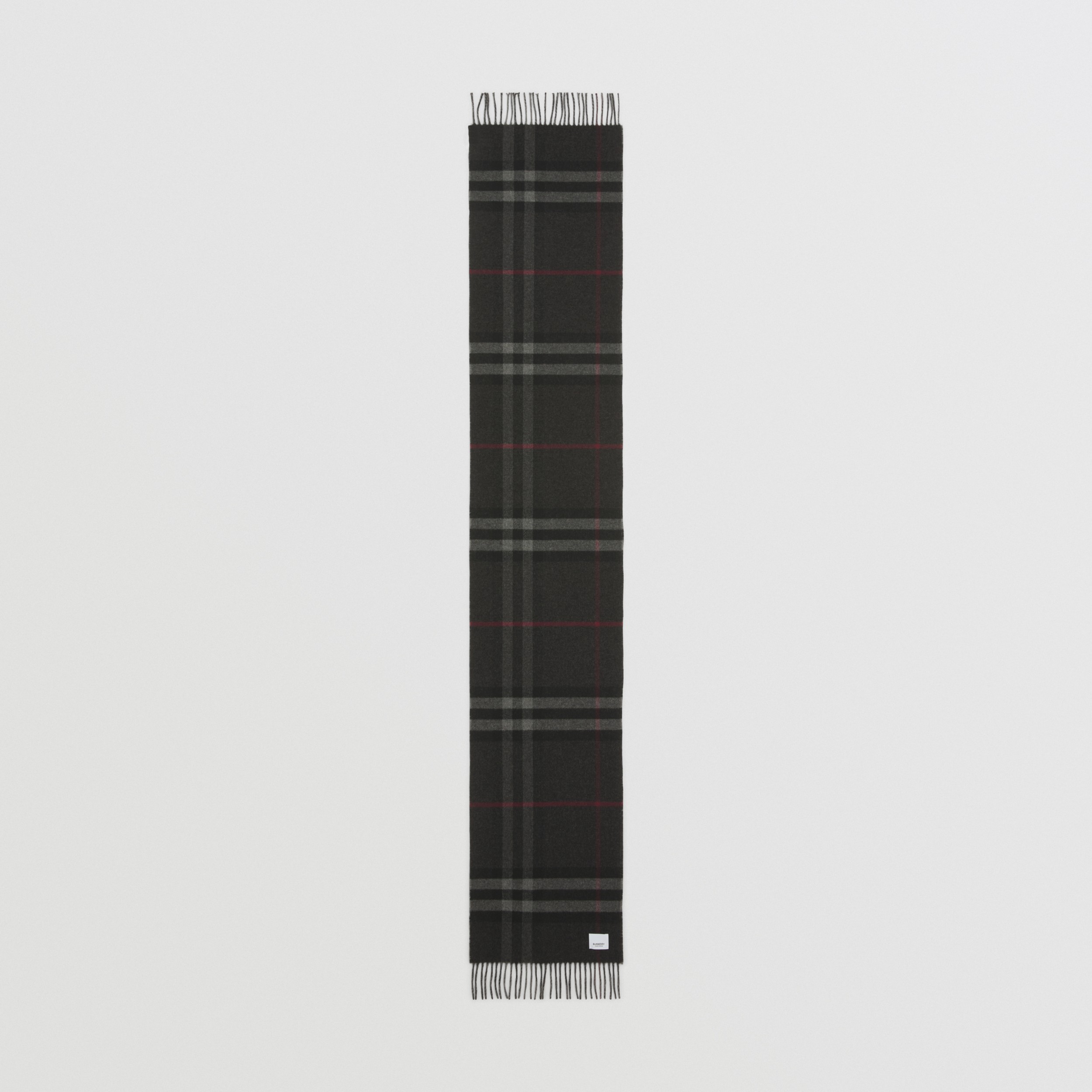 Montage Cashmere Reversible Scarf in Shale Grey | Burberry® Official - 4
