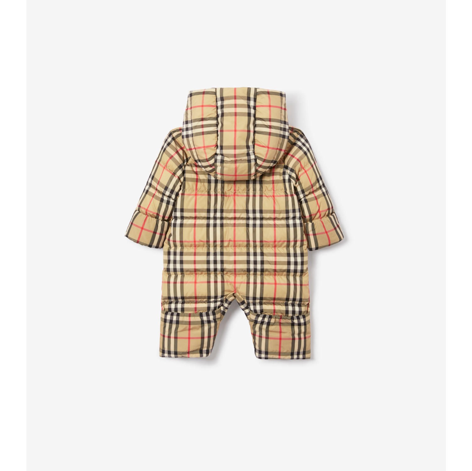 Check Puffer Suit in Archive beige - Children | Burberry® Official