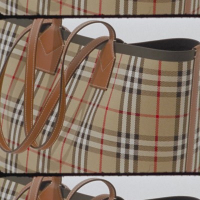 Large London Tote in Briar Brown/black | Burberry® Official