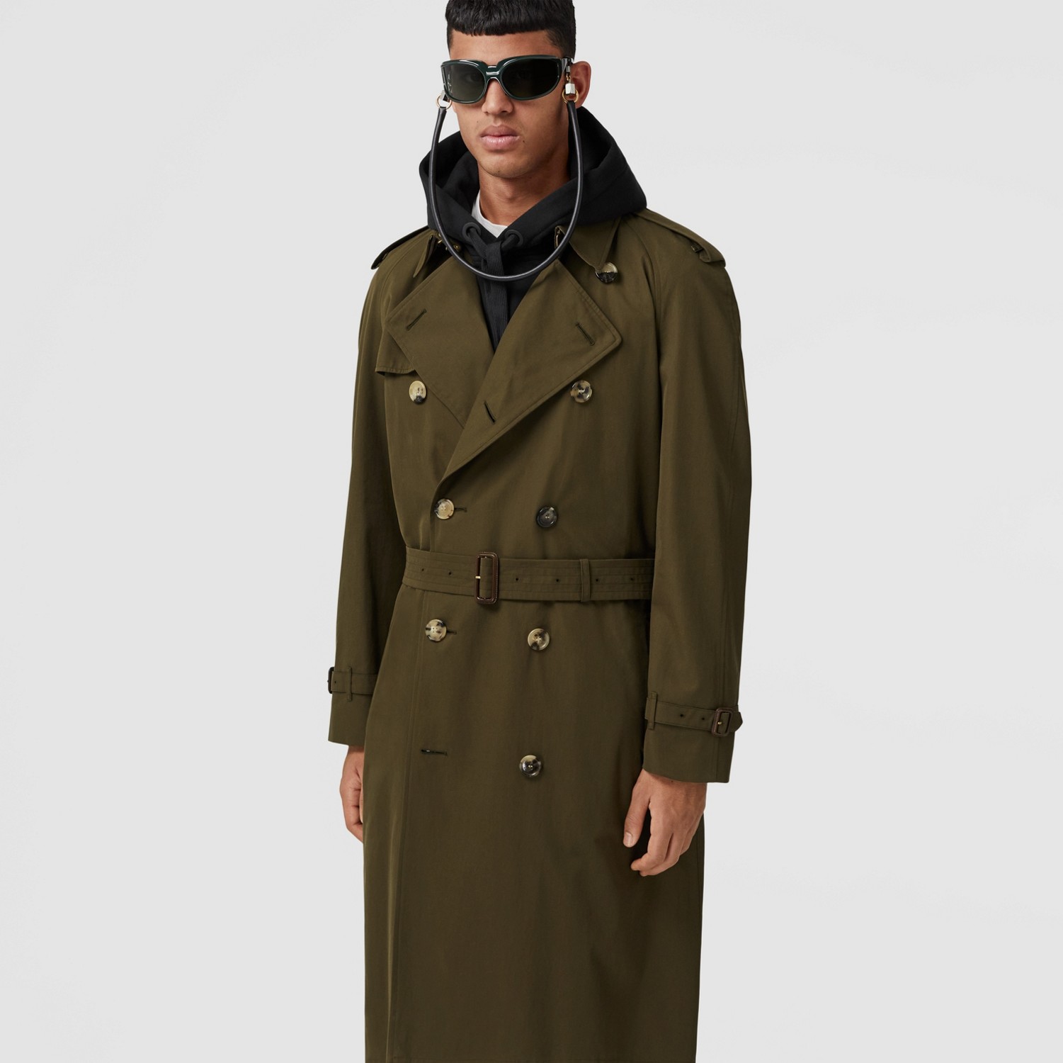 The Westminster - Trench coat Heritage (Cáqui Militar Escuro) - Homens | Burberry® oficial