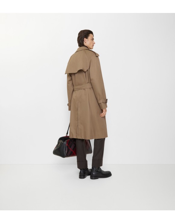 Long Gabardine Trench Coat