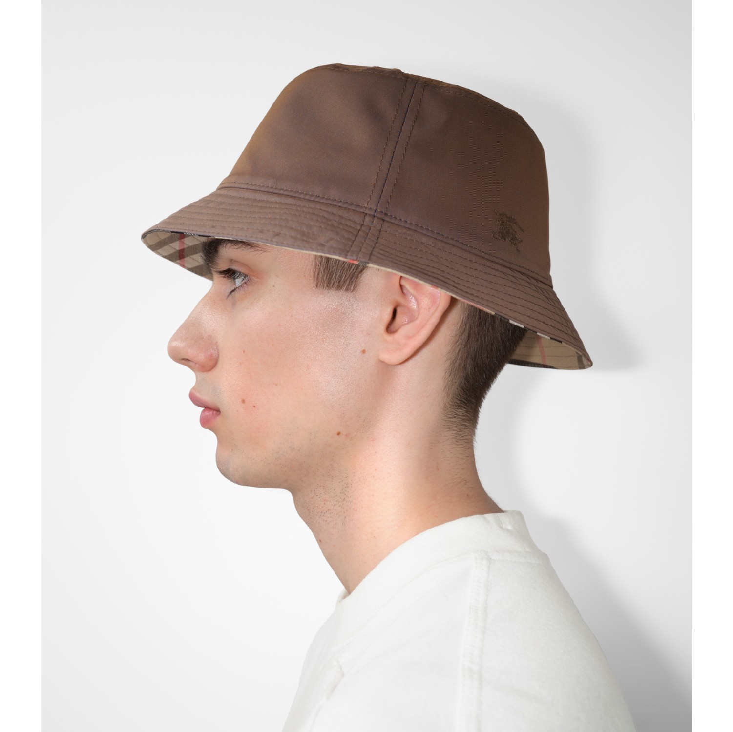 Cappello da pescatore reversibile in cotone