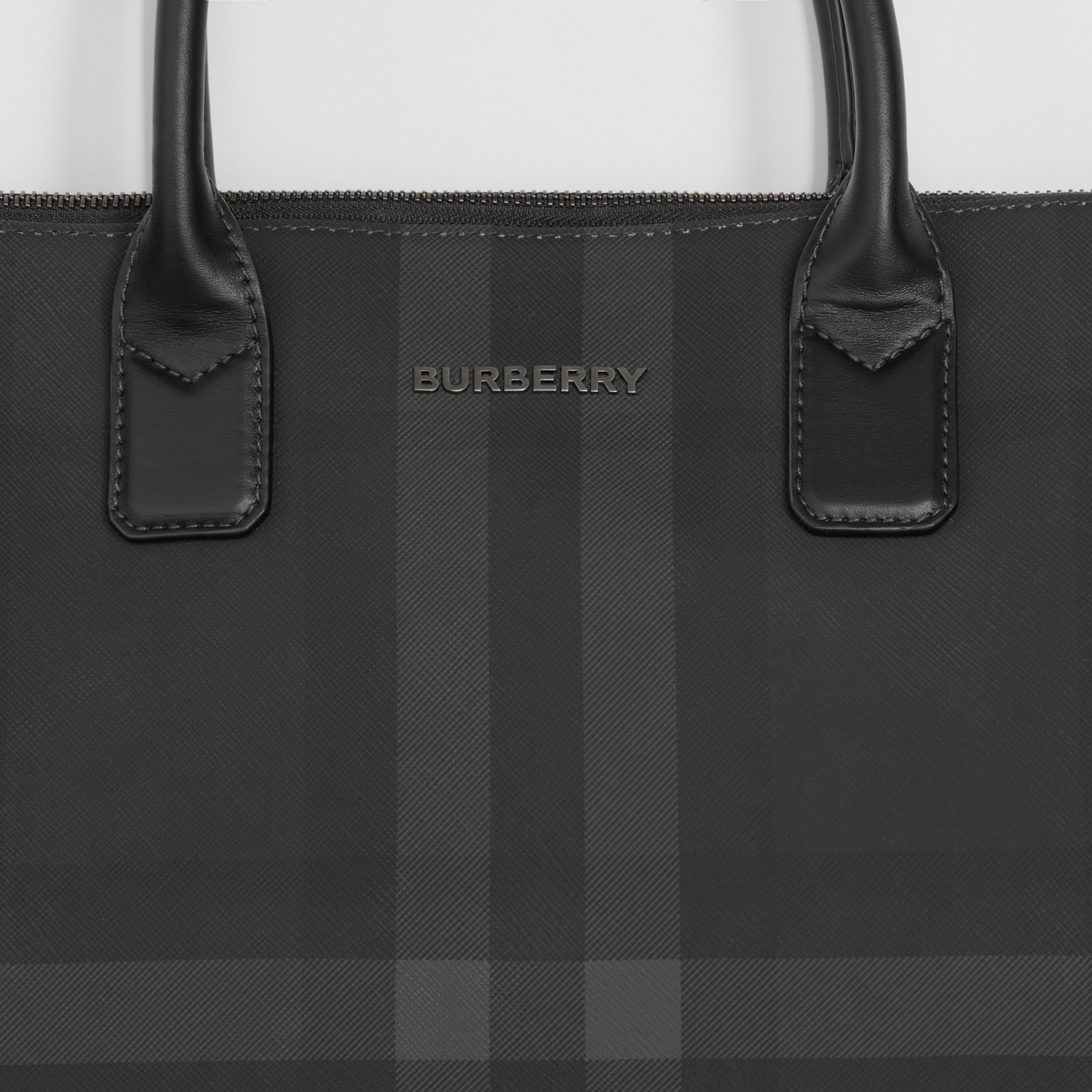 Charcoal Check Stirling Tote - Men | Burberry® Official - 2