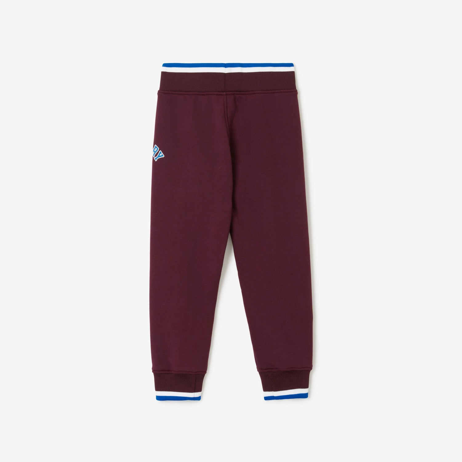 Pantaloni da jogging in cotone con grafica college (Granata Scuro) | Sito ufficiale Burberry®
