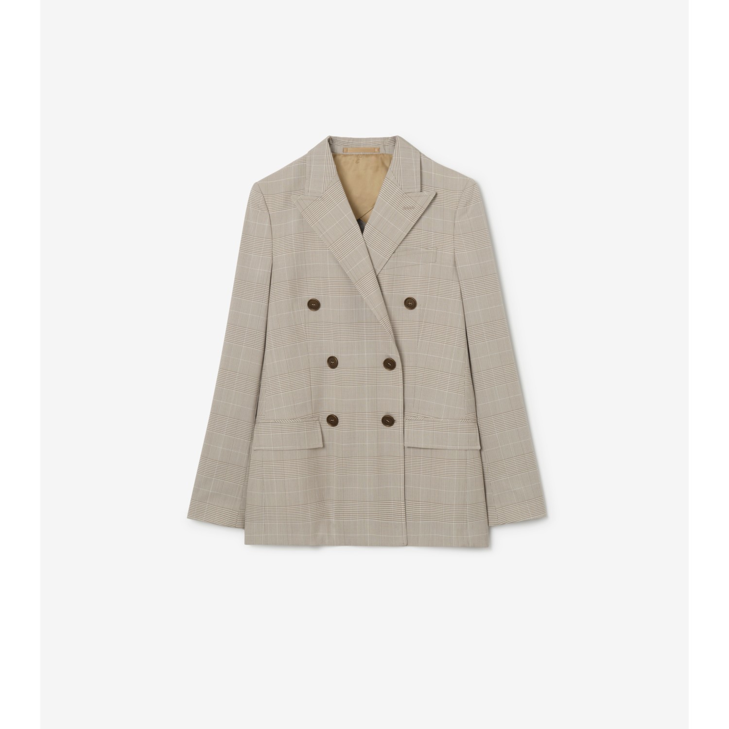 Check Wool Tailored Jacket