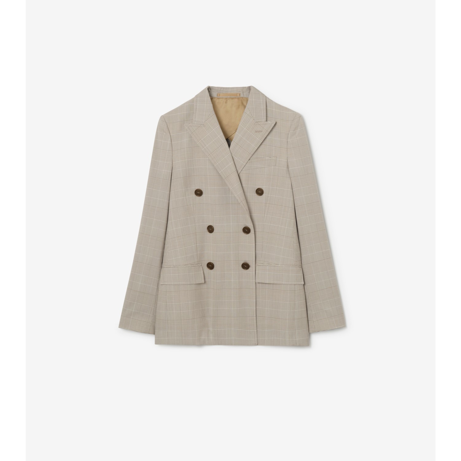 Check Wool Tailored Jacket