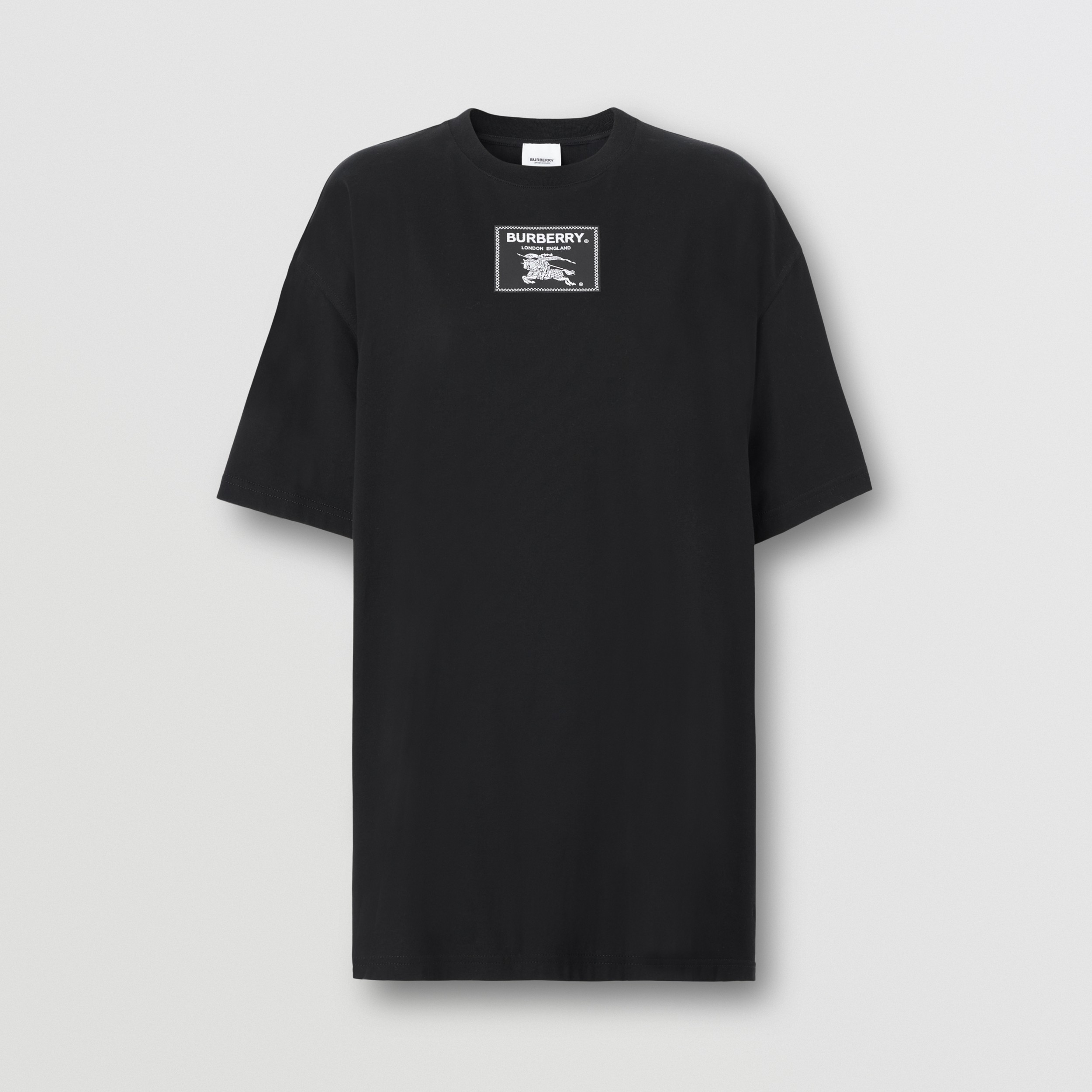 Prorsum Label Cotton T-shirt in Black - Women | Burberry® Official - 4