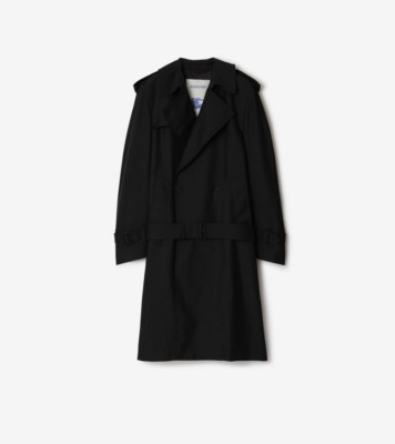 Burberry Melton Coat Navy